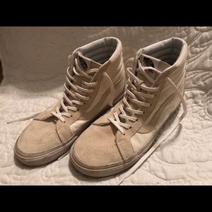 VANS HIGH TOP CREAM AND WHITE
